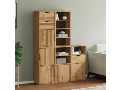 vidaXL Boční skříňky 5 ks "ODDA" 40x24x79 cm Borovicový masiv