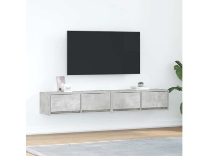 vidaXL TV skříňky 2 ks Betonová šedá 80x31x25,5 cm Dřevěná konstrukce