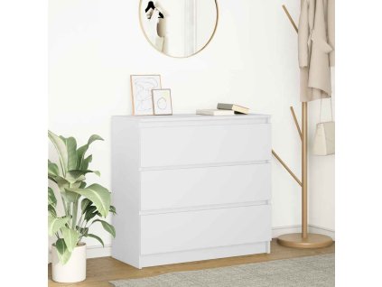 vidaXL Příborník bílý 80x35x76 cm kompozitní dřevo