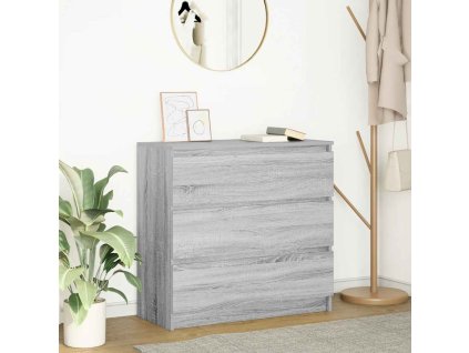 vidaXL Příborník šedý sonoma 80x35x76 cm kompozitní dřevo