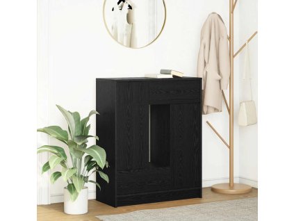 vidaXL Příborník se zásuvkami a dvířky Dub černý 73x31x90 cm