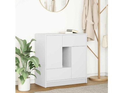 vidaXL Příborník se zásuvkami a dvířky bílý 70,5x34x74,5 cm