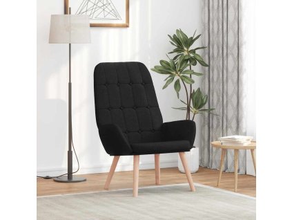 vidaXL Relaxační židle černá textil