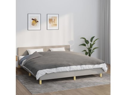 vidaXL Zátěžová deka s povlečením šedá 155 x 220 cm 7 kg textil