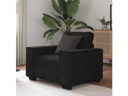 vidaXL Křeslo černé 100x78x84 cm samet