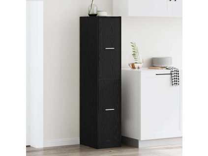 vidaXL Lékárnická skříňka černý dub 30 x 41 x 144,5 cm, z umělého dřeva