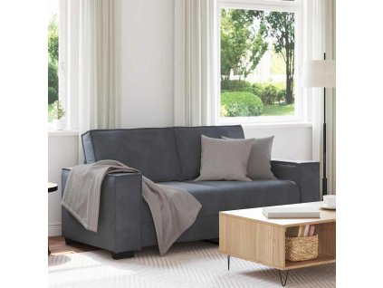 vidaXL 2místná pohovka tmavě šedá 180x78x84 cm samet