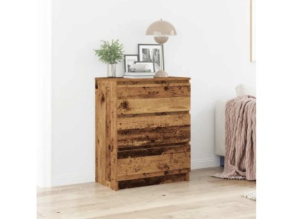 vidaXL Příborník old wood 60x35x76 cm kompozitní dřevo