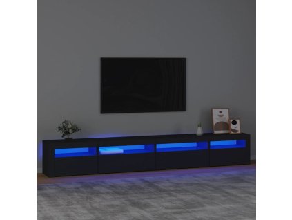 vidaXL TV skříňka s LED osvětlením černá 270 x 35 x 40 cm