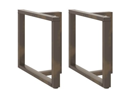 vidaXL Nohy k jídelnímu stolu ve tvaru T, 2 ks, černé, 90 x 35 x (72-73) cm, ocel