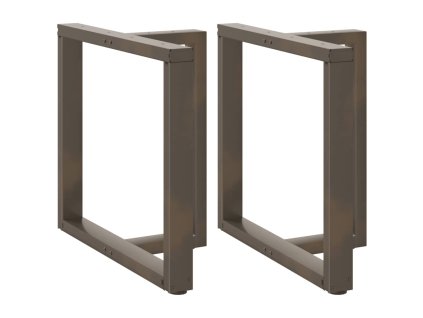 vidaXL Nohy k jídelnímu stolu ve tvaru T, 2 ks, černé, 70 x 35 x (72-73) cm, ocel
