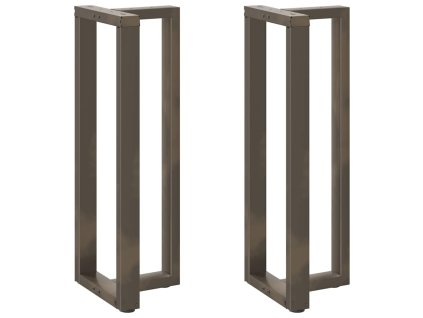 vidaXL Nohy barového stolu ve tvaru T, 2 ks, černé, 50 x 35 x (110-111) cm, ocel