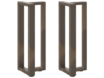 vidaXL Nohy konzolového stolku ve tvaru T, 2 ks, černé, 25 x 28 x (72-73) cm, ocel