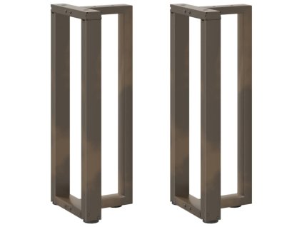 vidaXL Nohy konzolového stolku ve tvaru T, 2 ks, černé, 38 x 25 x (72-73) cm, ocel