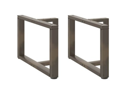 vidaXL Nohy konferenčního stolku ve tvaru T, 2 ks, černé, 70 x 25 x (42-43) cm, ocel