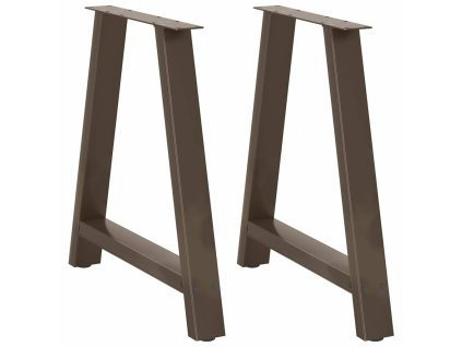 vidaXL Nohy k jídelnímu stolu ve tvaru A, 2 ks, 70 x (72-73) cm, ocel