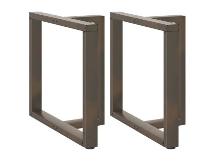 vidaXL Nohy k jídelnímu stolu ve tvaru T, 2 ks, černé, 80 x 35 x (72-73) cm, ocel