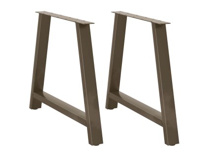 vidaXL Nohy k jídelnímu stolu ve tvaru A, 2 ks, 100 x (72-73) cm, ocel