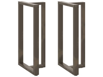 vidaXL Nohy barového stolu ve tvaru T, 2 ks, černé, 60 x 35 x (110-111) cm, ocel