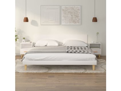 vidaXL Noční stolky 2 ks bílé s vysokým leskem 40 x 35 x 47 cm