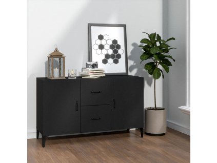 vidaXL Příborník černý 100 x 36 x 60 cm kompozitní dřevo