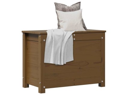 vidaXL Úložný box medově hnědý 60x32x45,5 cm masivní borovice