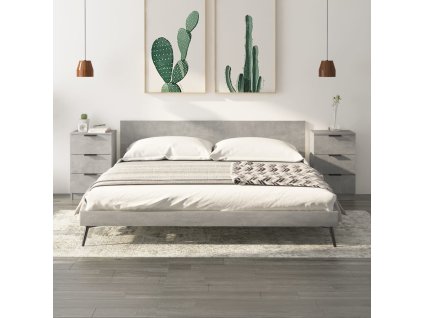 vidaXL Noční stolky 2 ks betonově šedé 40 x 36 x 65 cm