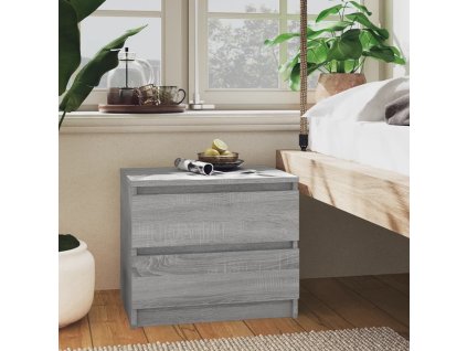 vidaXL Noční stolky 2 ks šedé sonoma 50x39x43,5 cm kompozitní dřevo