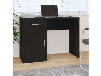 vidaXL Psací stůl se zásuvkou a skříňkou 100x40x73 cm kompozitní dřevo