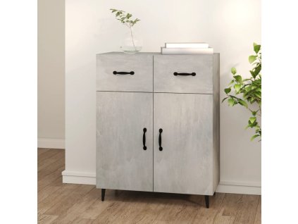 vidaXL Příborník betonově šedý 69,5 x 34 x 90 cm kompozitní dřevo