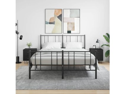 vidaXL Noční stolky 2 ks černé 40 x 35 x 47,5 cm kompozitní dřevo