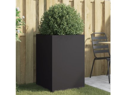 vidaXL Truhlík černý 52 x 48 x 75 cm ocel