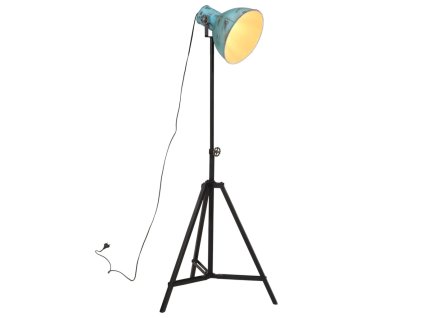 vidaXL Stojací lampa 25 W modrá patina 61 x 61 x 90/150 cm E27