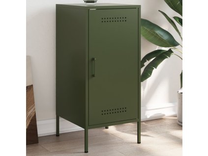 vidaXL Příborník olivově zelený 36 x 39 x 79 cm ocel