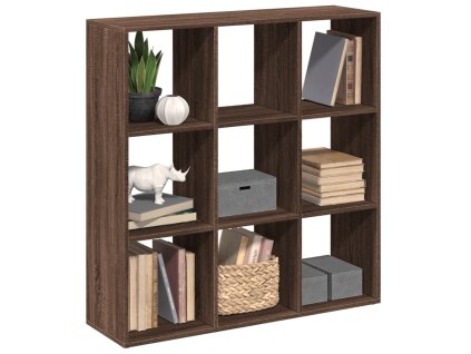 vidaXL Knihovna/dělící stěna hnědý dub 102x29x103,5 cm kompozit