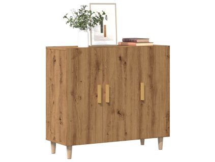 vidaXL Příborník dub artisan 90 x 34 x 80 cm kompozitní dřevo