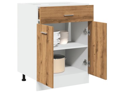 vidaXL Zásuvková skříňka "Lyon" Artisan dub 60x46x81,5 cm, konstrukční dřevo