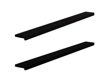 vidaXL Okenní parapety 2ks tmavě hnědé 160x15x2cm masivní dub