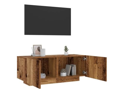 vidaXL TV stolek old wood 100 x 35 x 40 cm kompozitní dřevo