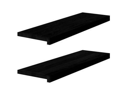 vidaXL Okenní parapety 2ks tmavě hnědé 80x30x2 cm masivní dub