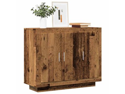 vidaXL Příborník starého dřeva 92x35x75 cm kompozitní dřevo