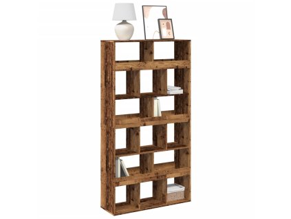 vidaXL Knihovna old wood 100 x 33 x 187,5 cm kompozitní dřevo