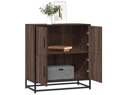 vidaXL Příborník hnědý dub 68x35x76 cm kompozitní dřevo