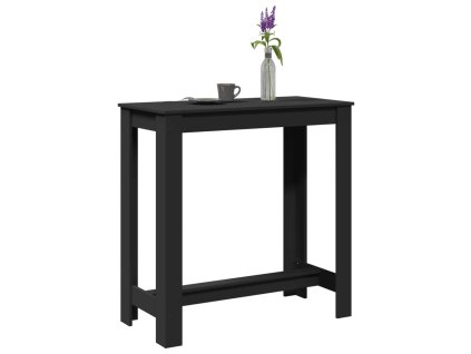 vidaXL Barový stůl černý 102 x 50 x 103,5 cm kompozitní dřevo
