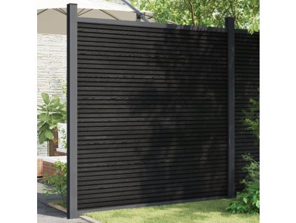 vidaXL Plotový dílec WPC šedý 173 x 186 cm