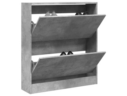 vidaXL Botník betonově šedý 80 x 21 x 87,5 cm kompozitní dřevo