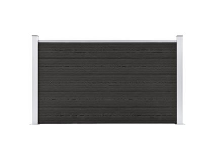 vidaXL Zahradní plot dřevoplast 180 x 105 cm šedý