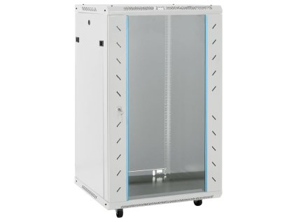 vidaXL 18U Nástěnná síťová rozvodná skříň 19" IP20 šedá 60x60x100 cm