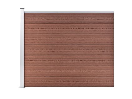vidaXL Plotový dílec WPC 175 x 146 cm hnědý