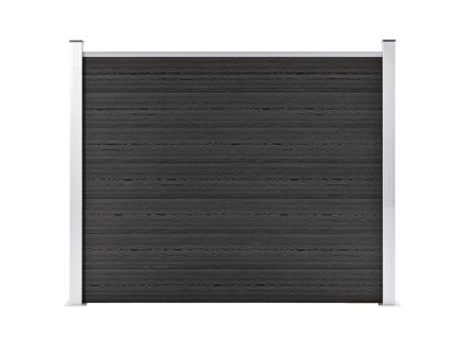 vidaXL Plotový dílec WPC 180 x 146 cm šedý